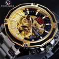 Forsining Watch Luxury Automatic Mechanical Mens Watch Casual Waterproof Transparent Skeleton Wristwatches Relogio Masculino