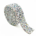 Resin Crystal Rhinestone Ribbon Hot Fix Tape for Clothing Shoes Crafts Iron-On Applique Glue for Dresses Cakes