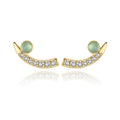 CZCITY Popular Earing Stylish Cheap Women Fashion Elegant Woman Cute Design Korea Small Natural Stone Earring