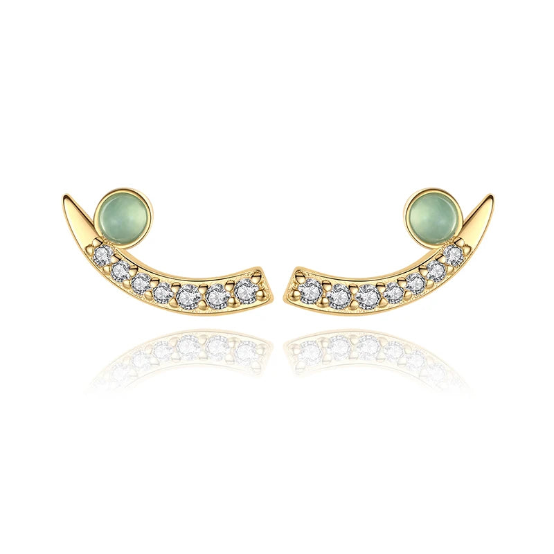 CZCITY Popular Earing Stylish Cheap Women Fashion Elegant Woman Cute Design Korea Small Natural Stone Earring