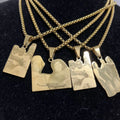 2024 New Fashion Custom Photo Necklace Laser Engraved Stainless Steel Commemorative Name Pendant Necklace