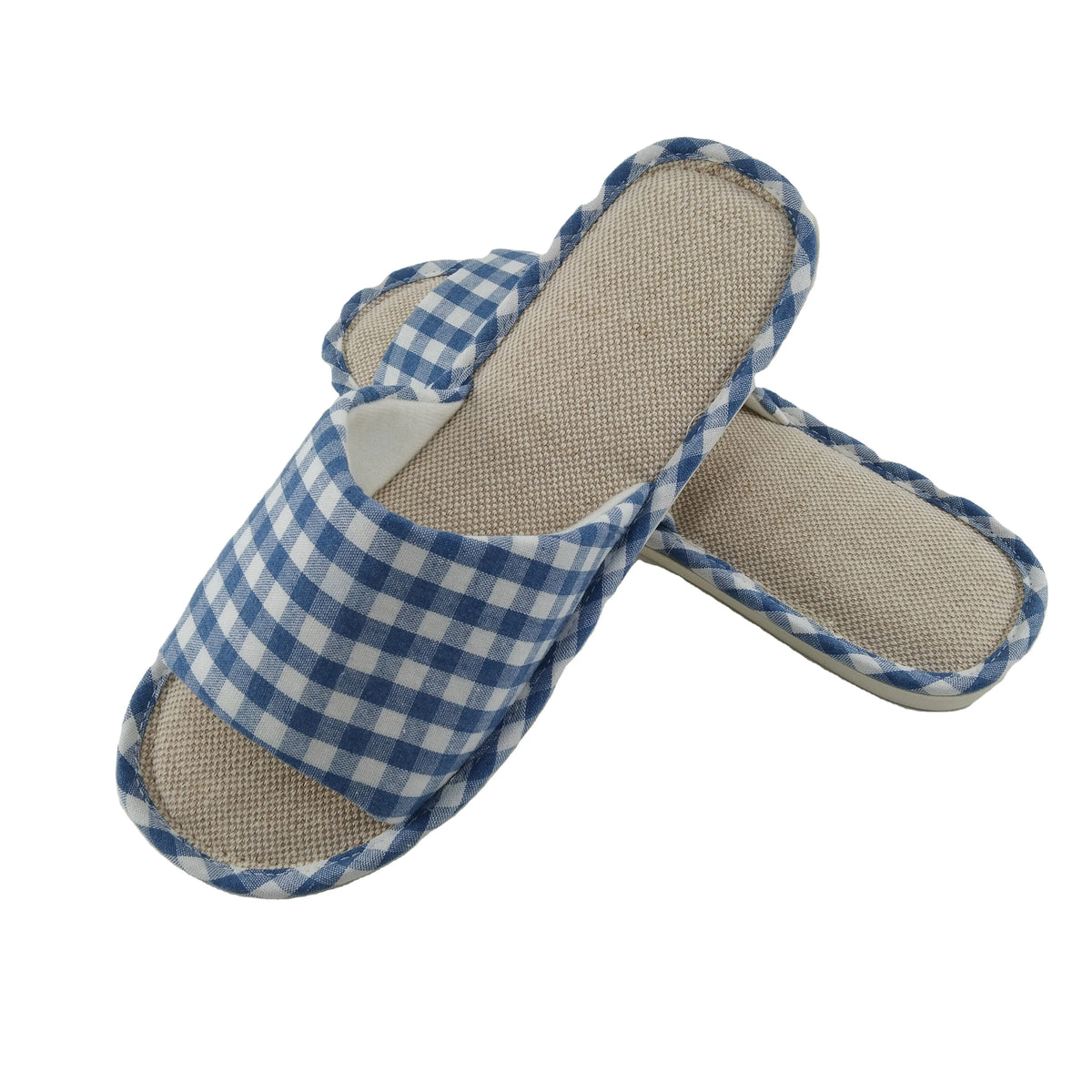 AIWEI JLS-84 2023 Unisex Light Weight Winter Bathroom Soft Sole Breathable Linen PVC Anti-Slip Terry Recyclable Slides Indoor