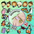 2025 New Trendy Fun Personalized Friend Themed Keychain Soft 2D Rubber Bag Accessory Gift for TV Show Lovers and Collectors