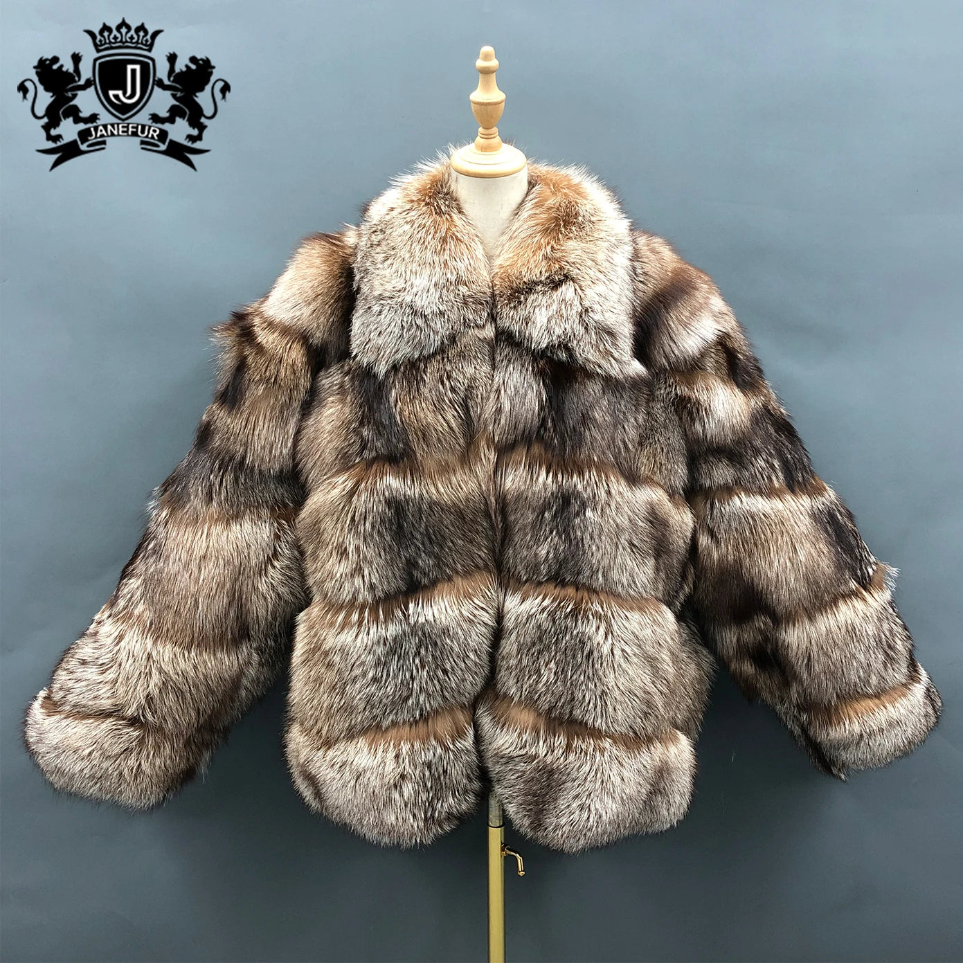 Janefur Man Fur Coat Factory Wholesale Price Winter Thick Plus Size Real Fox Mens Fur Coat
