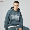Acid Washed  Hoodies for Men Custom logo Heavyweight Cotton Fleece Hoodies Oversized High Quality Long Sleeve Boxy Men's Hoodie
