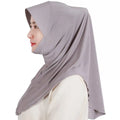 P.Healthy New Fashion Muslim Women Plain Scarf  Malaysia Instant Hijabs Shawl
