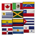 America All Country Embroidery Flag Patch Hook and Loop Tag Armband logo Sew on Iron on  Custom Patches