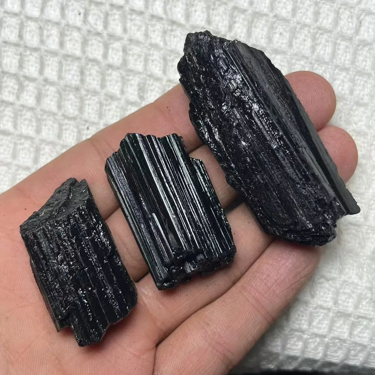 High Quality Natural Black Tourmaline Raw Stone Irregular Gem Crystal Mineral Ore Specimen Collection Decor Gift