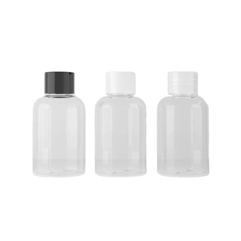 Custom 50ml Plastic Small Bottle for Skincare 2oz PET Screw Cap Lotion Container Face Cream Packaging