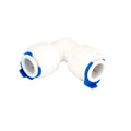 Yenvqee Water Pipe Connector Water Filter Fittings 3/8" to 3/8" Inch O.D Hose Elbow Connector for RO Water Filter System