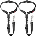Kingtale Reflective Pet Car Seat Belt Leash Anti-Rush Anti-Rush for Small Medium Dogs for Cats Made of Durable Polyester