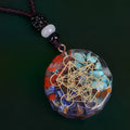 Positive Orgone Jewelry Orgonite Energy Pendant Natural 7 Chakras Reiki Healing EMF Protection Crystal Stone Bulk Necklace