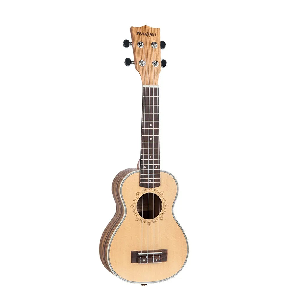 21 Inch Ukulele Spruce Topboard Zebrawood Backboard Rosewood Fretboard Okoume Headstock Ukeleles Musical Instrument Toy Guitar f