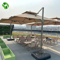 YST Outdoor Sunshade Umbrella Parasol Waterproof Fabric Pungee Straight Style Roman Design Electric Roller Shades Cafes Hotels