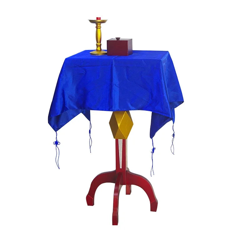 BrilliantMagic Professional Stage Magic Show Prop Wooden Magic Table Set With Magnetic Box and Candle Holder