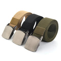 Wholesale Men's Nylon Woven Sports Waistband Belt Convenient Outdoor Fashion with Steel for Buckle