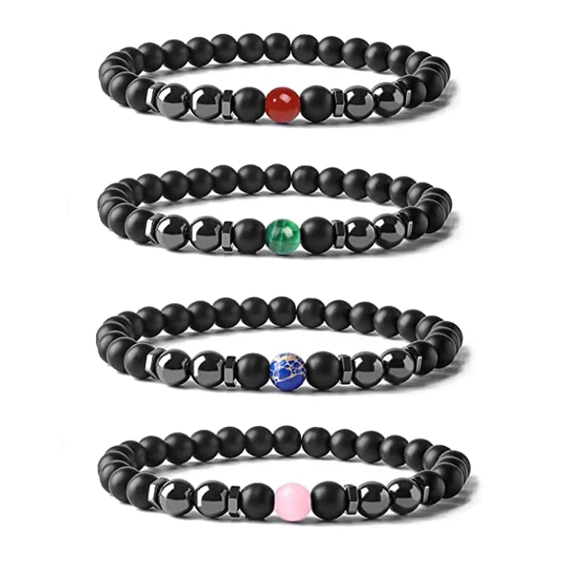 Black Obsidian Anklet Hematite Anti Anxiety Protection Anklet for Men/Women