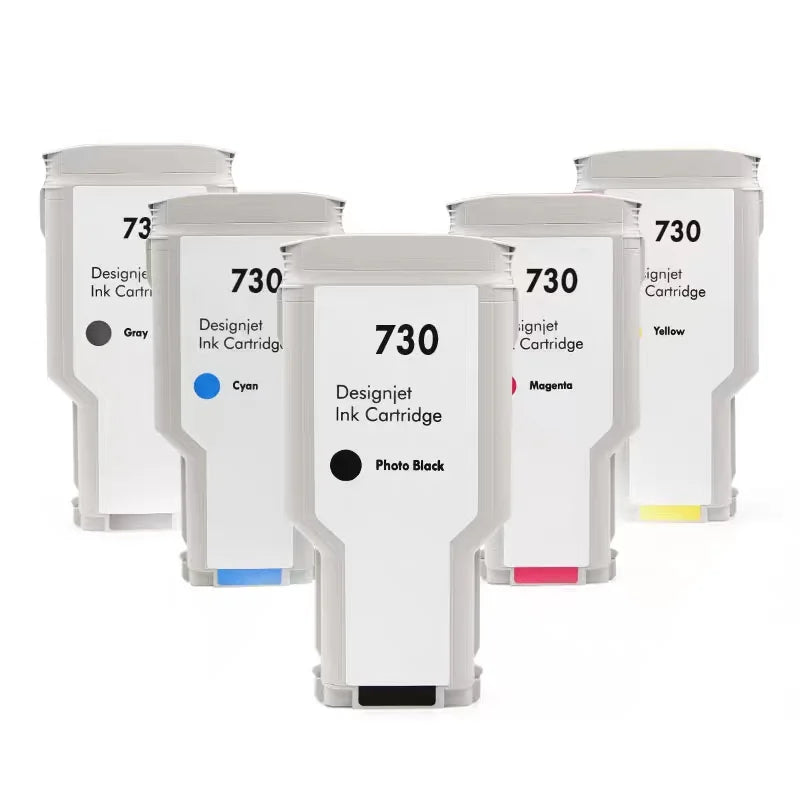 HUACAI for HP 730 300ML/PC 730 Compatible Ink Cartridge for HP DesignJet T1600 T2600 T1700 Printer for Hp730 Printers