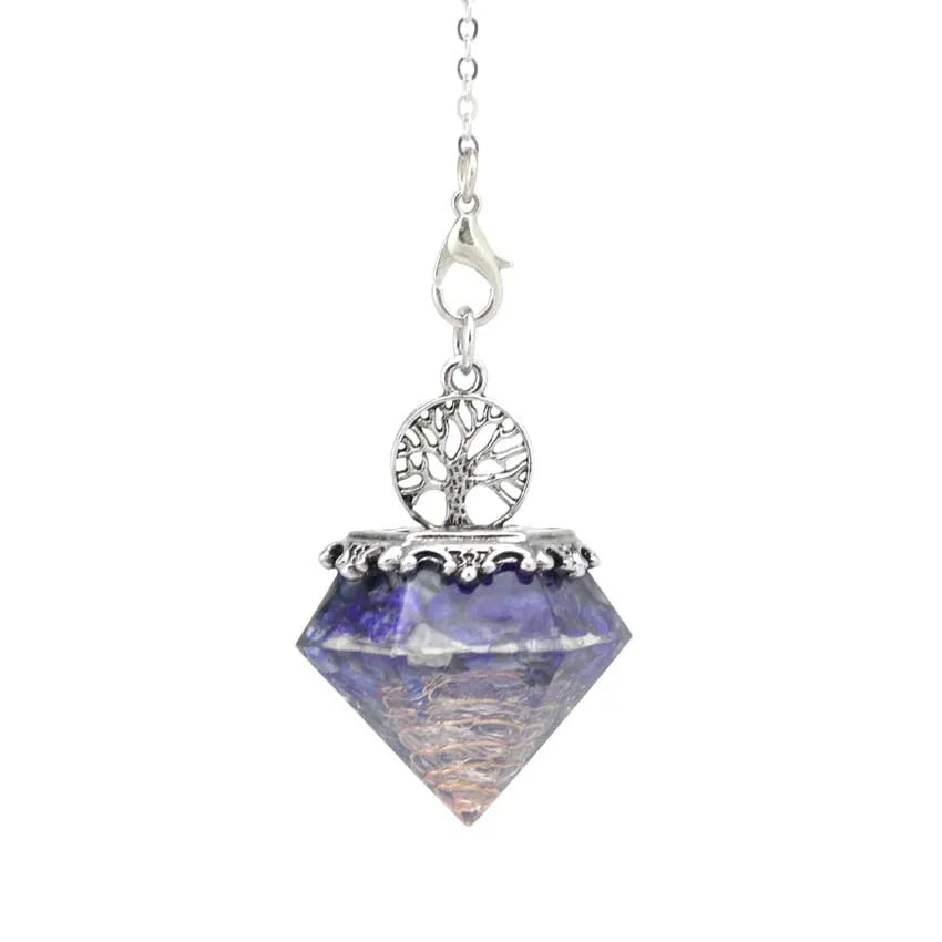 2026 Top Selling Pyramid Pendulum Energy Dowsing Gemstones Reiki for Energy Decoration Gift