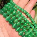 Wholesale Smooth Green Cats Eye Stone Beads 4/6/8/10/12MM Loose Beads for DIY Jewelry