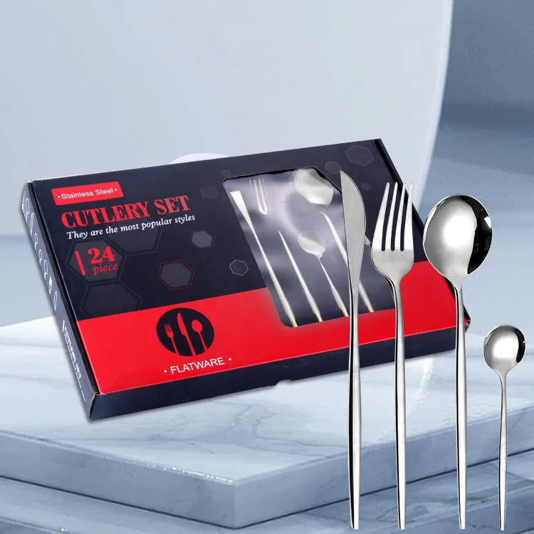 Best Cutipol Gold Silverware Stainless Steel Cutlery Set 24pcs Flatware Sets