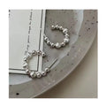 Vintage Style 925 Sterling Silver Big Small Round Beaded Hoop Earrings for Women Girls Gift