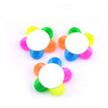 Promotion Custom Logo Flat Tip Highlighter Pen with Cute Plastic Flower Petals Five Colours Loose Packaging