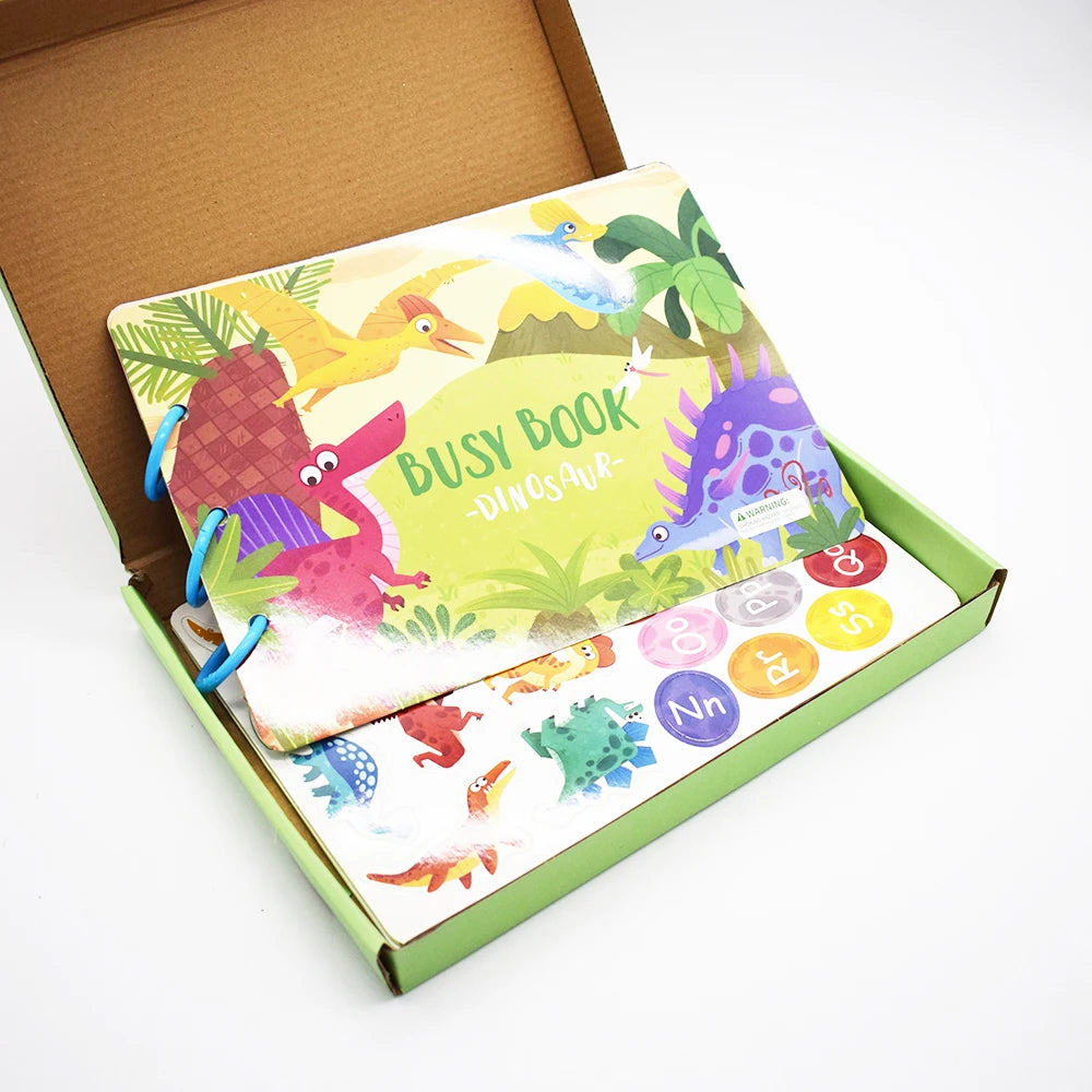 Montessori Interactive Toys Busy Book for Kids Preschool Learning Education Develop Learning Skills Quiet Book for Toddlers