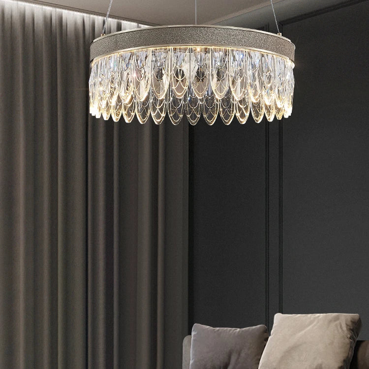 Fashionable Modern Luxury Design Simple Style Indoor Living Room Modern Decorative Crystal LED Chandelier Lamp
