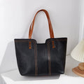New Design Minimalist Tote Bag Retro Shoulder Bag PU Leather Large Capacity Tote Bag for Women