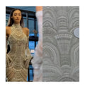 Twinkling Elegance Hot Selling Large Sequin Fabric Reasonable Price 2023 Fashionable Beaded Lace Pearls Crystal Wedding Water