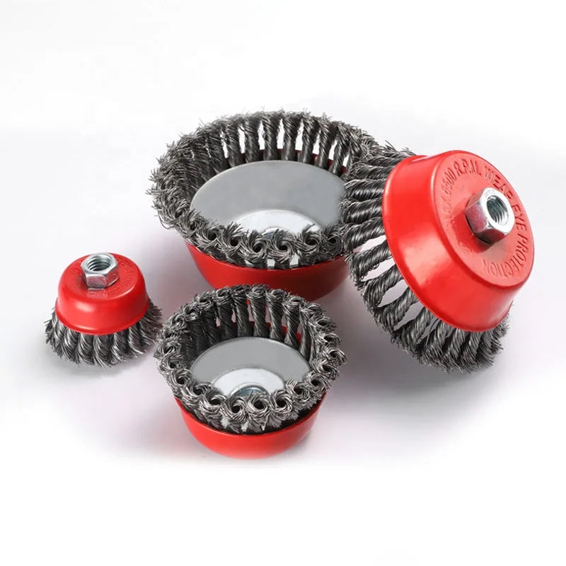 Industrial Descale Metal Surface Steel Wire Wheel Brush Knotted Cup Brush for Grinding Machine