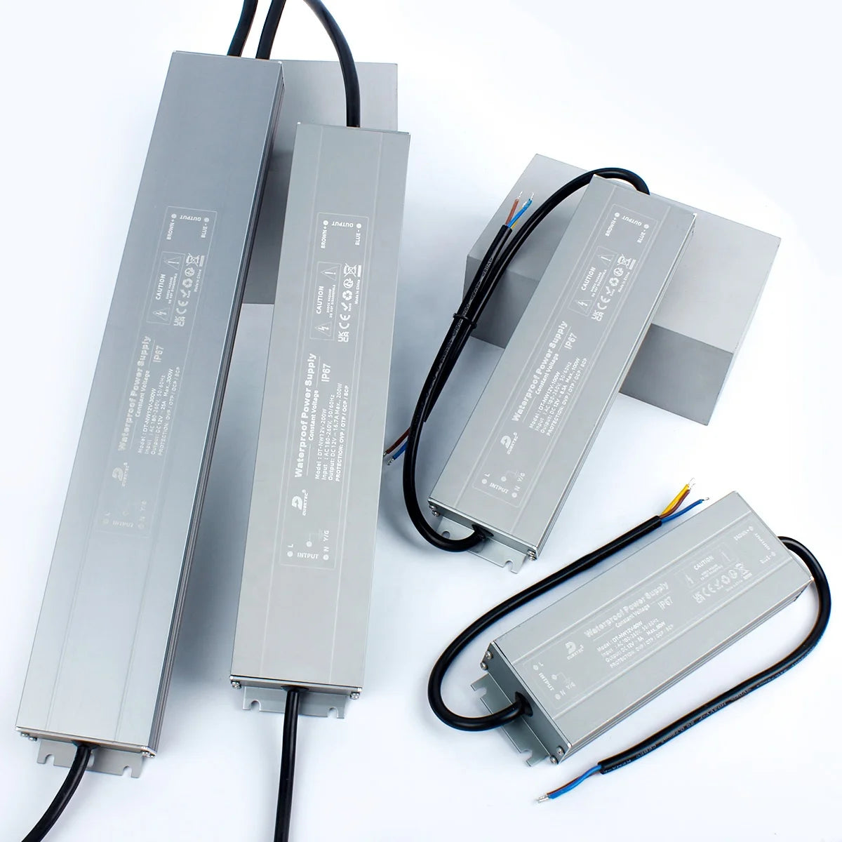 DUSKTEC Constant Voltage Waterproof 100W 8.33A AC100-260V DC 12V Dark Energy Led Strip Lighting Power Supply Transformer Driver