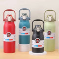 1000ML/1300ML/1700ML Travel Tumbler Reusable  Washable Stainless Steel Double Wall Insulated Vacuum Flask with Straw Lid
