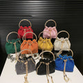 Flash Diamond Bag Female Sense Niche Temperament Crossbody Chain Bucket Bag Cross-border Fashion Dinner Bag