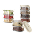 OWNSWING Plastic Spice Storage Box Cereal Containers With Lids Stackable Kitchen Pantry Organization