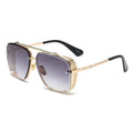 Sunbest Eyewear 40005 Fashion 2021 Steampunk Double Bridge Sun Glasses Metal Frame Men Shades Sunglasses