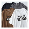 New Design Men's Personality Heavyweight T-shirts Cotton Embroidered Tshirt Custom logo for Men