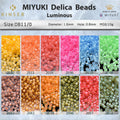 Miyuki Delica Beads 1.6 mm [14 Color Luminuos ]10g Pack
