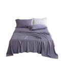 Hot Sale Solid Color Gold Edge Design Polyester Print King Size Four Piece Folded Luxury Bed Sheet Pillowcase Bedding for Hotel