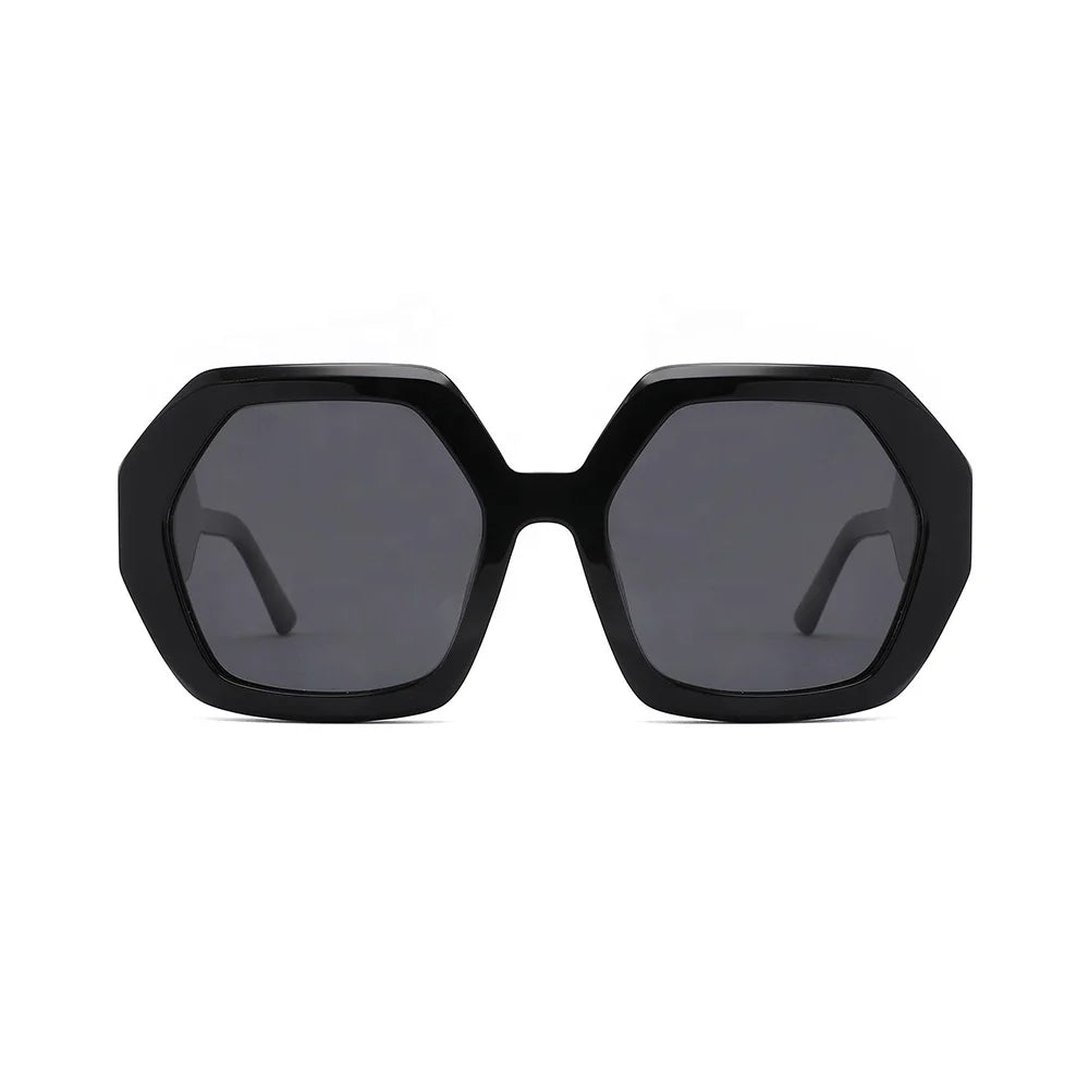 Modern Oversized Square Vintage Acetate Sunglasses Personalized Fashion Women Polarized Custom Logo Frames Eyewear