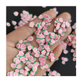 500g 5mm 10MM Peach Polymer Clay Slices for DIY Crafts Klei Mud Slime Fruit Clays Sprinkles Home Miniature Food Decor