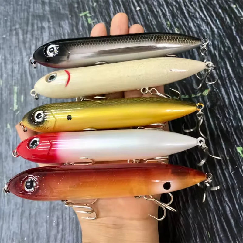 126mm 26g Big Floating Pencil Fishing Lures Top Water Artificial Bait Pesca Wobbler for Carp Walking the Dog Swimbait Equipment MegaBDM