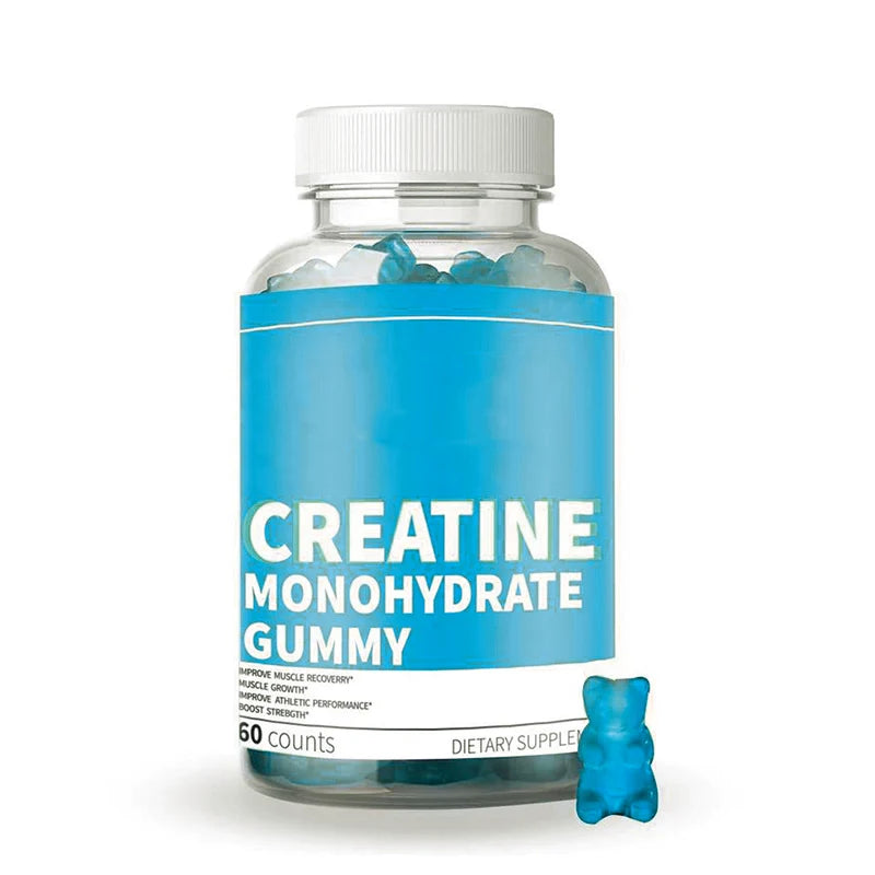 Vegan Creatine Monohydrate L-Carnitine Gummies for Women and Men Pre Workout Gummies