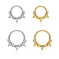 G23 ASTM F136 Titanium Piercing Labret Piercing 16G Segment Septum Clicker Ear Tragus Cartilage Helix Body Piercing Jewelry