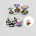 6mm 8mm Custom Metal Nail Side Buckle Button Spikes Rivets Brass Double Capp Cuir Rivets Screw Spike Stud for Bags