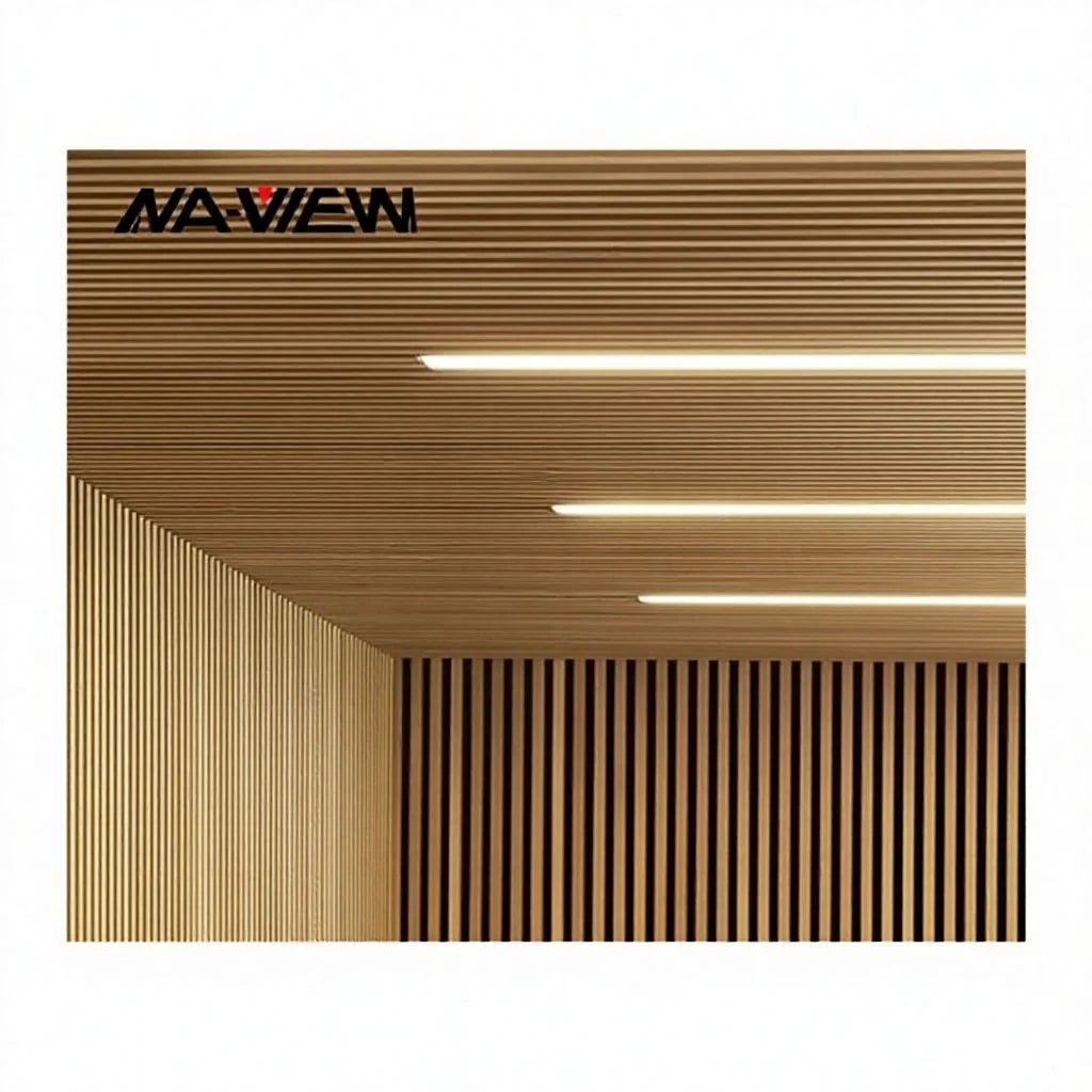 Modern Design Indoor Decorative Aluminum U-Shape Ceiling Panel Suspended Metal Profile Waterproof Fireproof Soundproof Square