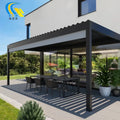 Modern Pergolas De Aluminio Polycarbonate Patio Cover Louvered Gazebo Pavilion Outdoor Aluminium Pergola