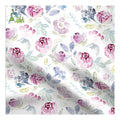 Vintage 100% Rayon Fabric Watercolour Floral Printed Woven Technique for Girls' Dress Lining & Sleepwear Boys' Applicable