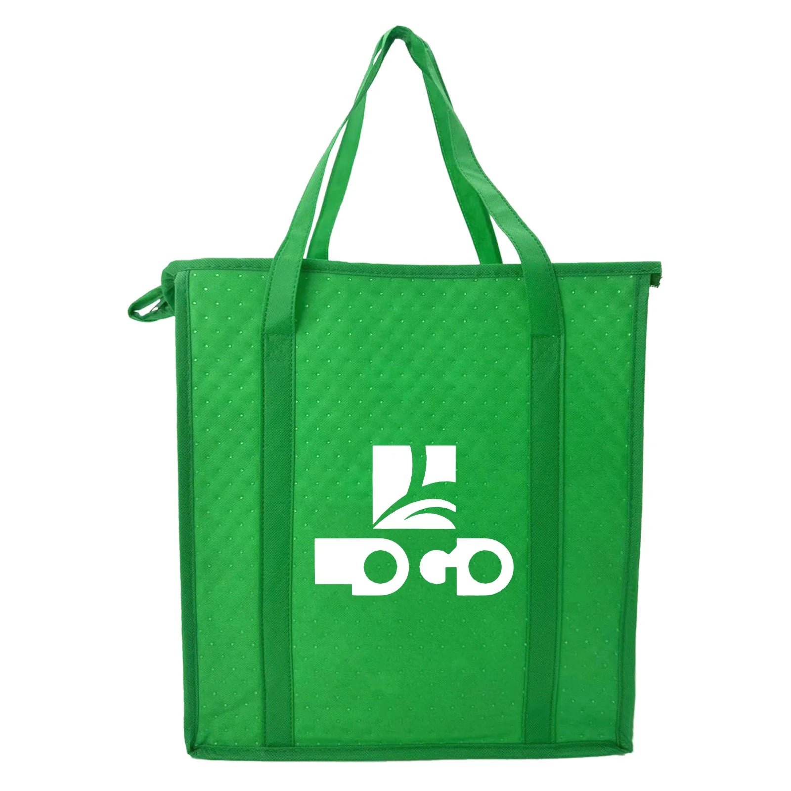 Customizable 20L Insulated Lunch Cooler Tote Thermal Nonwoven Printed Foam with Zipper for Food Picnic Grocery Shopping Packing